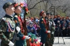 Торжественное возложение цветов к памятнику-монументу  «Воин-освободитель» в микрорайоне 