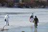 Подрыв льда на реке Томь